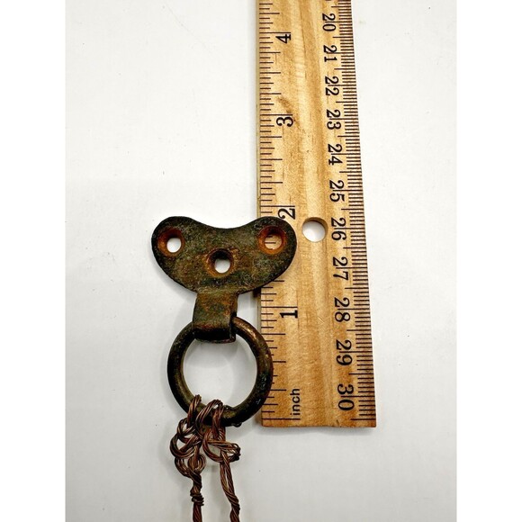 Antique Cast Iron Ring Pull Doors Gates Cabinets Rustic Window Replacement - Picture 5 of 6